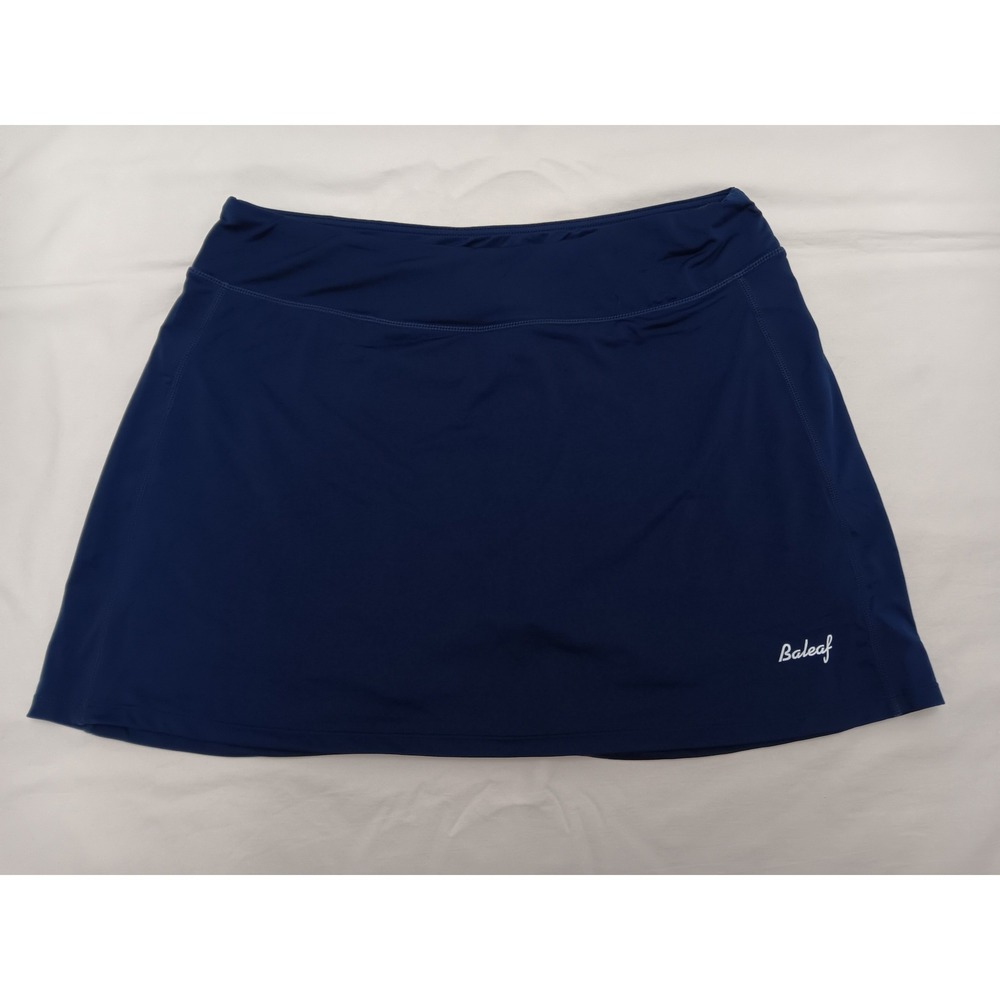 Baleaf‎ Womens Navy Blue Athletic Skirt XL Tennis Golf Skort Pleated Mini